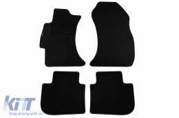 Double-layer carpet floor mats suitable for Subaru XV, Impreza 2013-2017, Levorg after 2015, made of Rex fabric, set of 4 pieces, black - ABFMS6021993