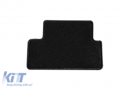 Double-layer carpet floor mats suitable for Peugeot 308 2013-2021, made of Rex fabric, set of 4 pieces, black-image-6240933