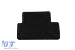 Double-layer carpet floor mats suitable for Peugeot 308 2013-2021, made of Rex fabric, set of 4 pieces, black-image-6240934