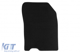 Double-layer carpet floor mats suitable for Suzuki Vitara after 2015, made of Rex fabric, set of 4 pieces, black-image-6240976