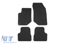 image-43-Double-layer carpet floor mats suitable for Peugeot 208 2012-2019, 2008 2013-2019, made of Rex fabric, set of 4 pieces, black
