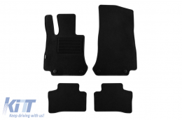 Double-layer carpet floor mats suitable for Mercedes GLC X253, coupe C253 after 2015, set of 4 pieces, black - ABFMM6022100
