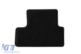 Double-layer carpet floor mats suitable for Renault Megane 2015-2022, made of Rex fabric, set of 4 pieces, black-image-6241198