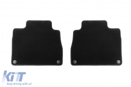 Double-layer carpet floor mats suitable for Mercedes GLE W167 after 2019, GLE W167 hybrid after 2020, 5-7 seats, set of 4 pieces, black-image-6241255