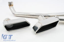 Double Outlet Air Diffuser suitable for BMW 5 Series F10 (2011-2017) M-Performance 550i Design with Exhaust System-image-6040955