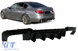 Double Outlet Air Diffuser suitable for BMW 5 Series F10 F11 (2011-2017) M Design Piano Black - RDBMF10MPDOPB