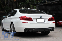 Double Outlet Air Diffuser suitable for BMW F10 5 Series (2011-2017) M-Performance Design with Exhaust Muffler Tips M-Power Chrome-image-6022130