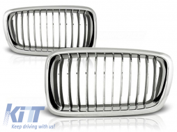 Double ribbed chrome kidneys suitable for BMW 7 Series E38 Touring 06.1994-07.2001 - ABGB6020890