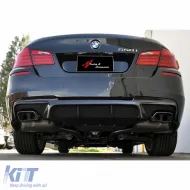 Double ribbed diffuser suitable for BMW F10 F11-image-6326116