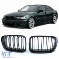 image-75-Double slat kidney grille Performance gloss black for 3 Series BMW E46 1998-2001