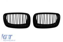 Double slat kidneys in black lacquer suitable for BMW X5 E70, X6 E71 2007-2013 - ABBMGR6007307