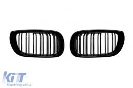 Double slat kidneys in black lacquer suitable for BMW 3 Series E46 sedan, E46 touring 2001-2005 - ABBMGR6008394