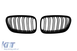 image-61-Double slat kidneys suitable for BMW 1 Series F20 2012-2014 with 5 doors, black lacquer