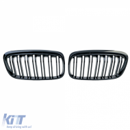 Double Slat Radiator Grille Gloss Black for 2 Series BMW Active Tourer F45 2014-2017-image-6210159