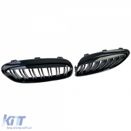 Double Slat Radiator Grille Gloss Black for 2 Series BMW Active Tourer F45 2014-2017-image-6210162