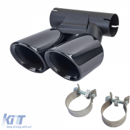 Double sortie d'échappement GTS noire adaptée pour Porsche 718 Cayman Boxster 982 2016-2020-image-6199870