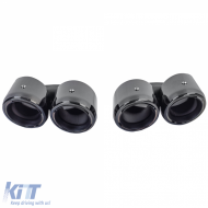 Double sortie d'échappement noire adaptée pour Porsche Panamera 971 243kW 330CV-image-6204122
