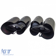 Double sortie d'échappement noire adaptée pour Porsche Panamera 971 243kW 330CV-image-6204125
