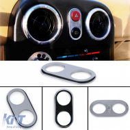 image-47-Double switch panel cover stainless steel suitable for Mazda MX5 NA 89-98