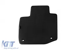 Dreilagige Textilfußmatten aus Petex Style Material geeignet für Honda Civic Kombi 2012-2017 für 1.4 L und 1.8 L Benzin, 2.2 L Diesel, 5 Türen, Set mit 4 Stück, schwarz-image-6242326