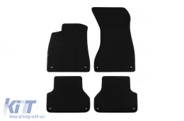 image-68-Dreilagige Textilfußmatten aus Petex Style Material geeignet für Audi A4 Limousine, Kombi, Allroad nach 2015, A5 Sportback nach 2017, Set mit 4 Stück, schwarz