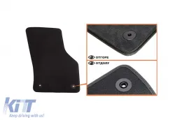 Dreilagige Textilfußmatten aus Petex Style-Material geeignet für Audi A3 Sportback, Limousine 2013-2016, Set mit 4 Stück, schwarz-image-6241472