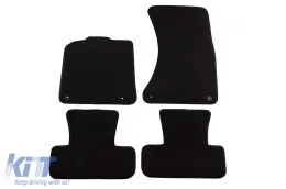 image-56-Dreilagige Textilfußmatten geeignet für Audi Q5 2008-2016, Set aus 4 Stück, schwarz