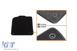 Dreilagige Textilfußmatten geeignet für Audi Q5 2008-2016, Set aus 4 Stück, schwarz-image-6242856