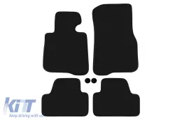 image-27-Dreilagige Textilfußmatten geeignet für BMW Serie 4 F33 Cabrio nach 2014, Set aus 4 Stück, schwarz