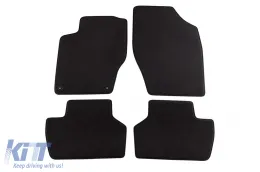 image-31-Dreilagige Textilfußmatten geeignet für Citroen C4 2010-2020, DS4 2011-2018, Set mit 4 Stück, schwarz