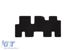 Dreilagige Textilfußmatten geeignet für Kia Sorento 2009-2012 mit 7 Sitzen, Set aus 5 Stück, schwarz-image-6242273