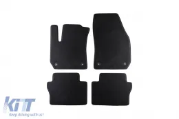 image-44-Dreilagige Textilfußmatten geeignet für Opel Zafira B 2005-2014, Set aus 4 Stück, schwarz