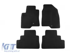 image-37-Dreilagige Textilfußmatten geeignet für Opel Antara 2006-2017, Set aus 4 Stück, schwarz