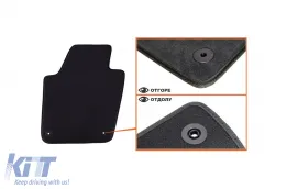 Dreilagige Textilfußmatten geeignet für Seat Ibiza, Ibiza CT 2008-2017, Set mit 4 Stück, schwarz-image-6241794