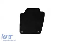 Dreilagige Textilfußmatten geeignet für Skoda Fabia Kombi, nach 2014, Set aus 4 Stück, schwarz-image-6241927