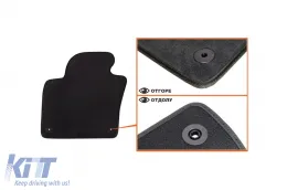Dreilagige Textilfußmatten geeignet für VW Tiguan 2007-2016, Set aus 4 Stück, schwarz-image-6242768