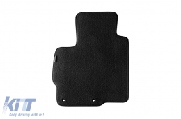 Dreilagige Textilfußmatten geeignet für Mitsubishi ASX 2010-2022, Set aus 4 Stück, schwarz-image-6241811