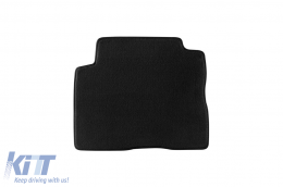 Dreilagige Textilfußmatten geeignet für Mitsubishi Pajero nach 2007, kurze Basis, Set aus 4 Stück, schwarz-image-6242376