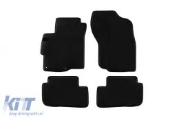 image-34-Dreilagige Textilfußmatten geeignet für MITSUBISHI LANCER 2008-2017, Set aus 4 Stück, schwarz