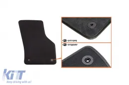 Dreischichtige Textilfußmatten aus Petex Style-Material geeignet für Audi A3 2012-2020, 3 Türen, Set aus 4 Stück, schwarz-image-6241467