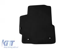Dreischichtige Textilfußmatten aus Petex Style-Material geeignet für Honda CR-V 1997-2002 mit Schaltgetriebe, bestehend aus 3 Teilen, schwarz-image-6241708