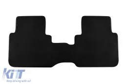 Dreischichtige Textilfußmatten aus Petex Style-Material geeignet für Honda CR-V 1997-2002 mit Schaltgetriebe, bestehend aus 3 Teilen, schwarz-image-6241710