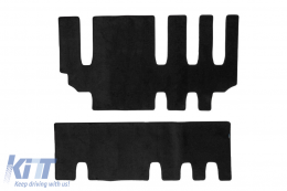 image-76-Dreischichtige Textilfußmatten aus Petex Style-Material geeignet für Ford Transit Custom Kombi nach 2012, mit zwei Schiebetüren, Set mit 2 Stück, schwarz