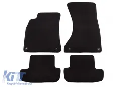 image-39-Dreischichtige Textilfußmatten aus Petex Style-Material geeignet für Audi A5 Coupé, Cabrio, S5 2007-2017, Set aus 4 Teilen, schwarz