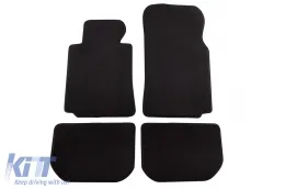 image-44-Dreischichtige Textilfußmatten geeignet für BMW 7er Serie E38 1994-2001, Set aus 4 Stück, schwarz