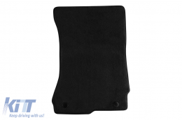 Dreischichtige Textilfußmatten geeignet für Mercedes S-Klasse W221 2005-2013 Langversion, Set von 4 Stück, schwarz-image-6242102