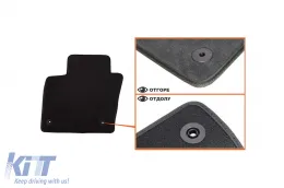 Dreischichtige Textilfußmatten geeignet für Audi Q3 2011-2018, Set mit 4 Stück, schwarz-image-6242263