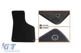 Dreischichtige Textilfußmatten geeignet für Audi A3 mit 3 Türen, Sportback, S3 2003-2013, Set aus 4 Stück, schwarz-image-6242486