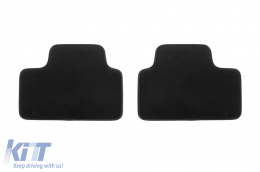 Dreischichtige Textilfußmatten geeignet für Volvo XC40 nach 2018, Set mit 4 Stück, schwarz-image-6242532