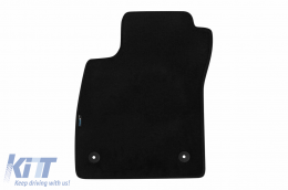 Dreischichtige Textilfußmatten geeignet für Opel Mokka 2012-2019, Mokka X 2016-2019, Set mit 4 Stück, schwarz-image-6242586